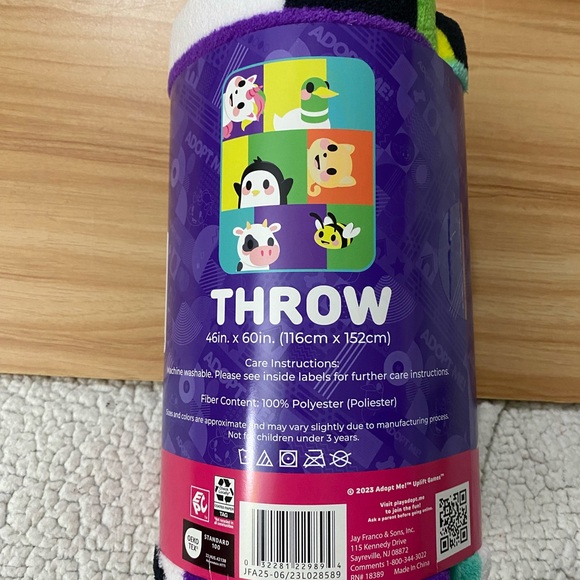 Adopt Me “Raise A Pet” 46 x 60, Microfiber Super Soft Throw - Picture 4 of 12